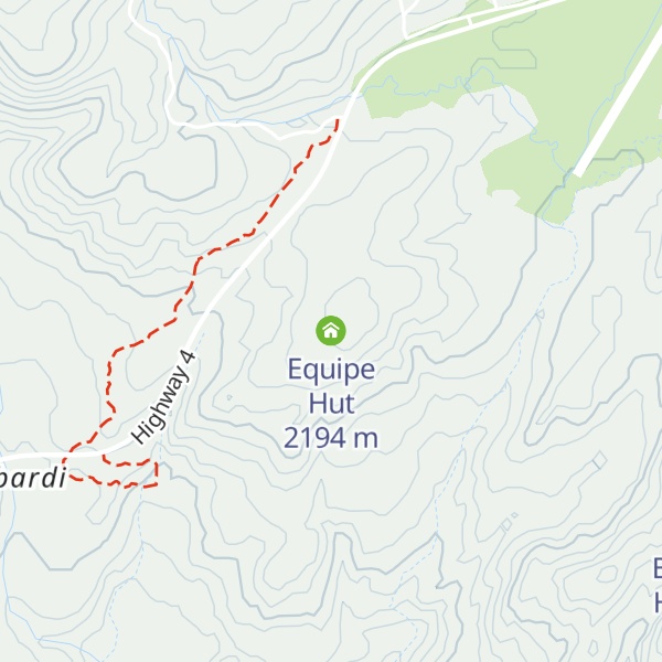 Map of Equipe Hut
