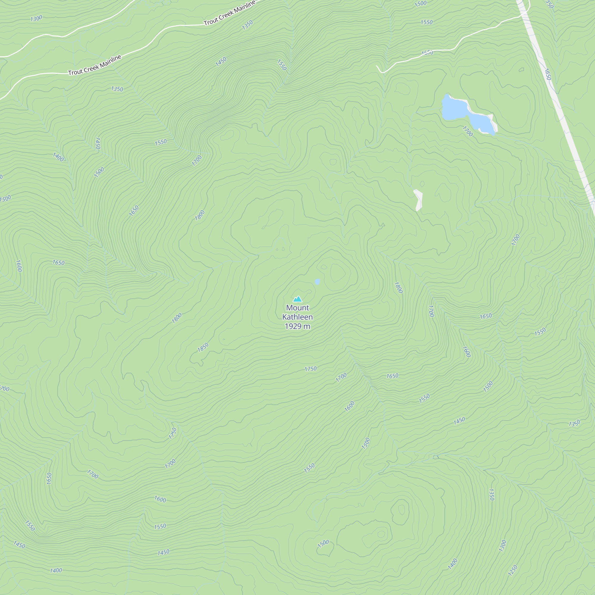 Osprey Snowheelers Shelter map