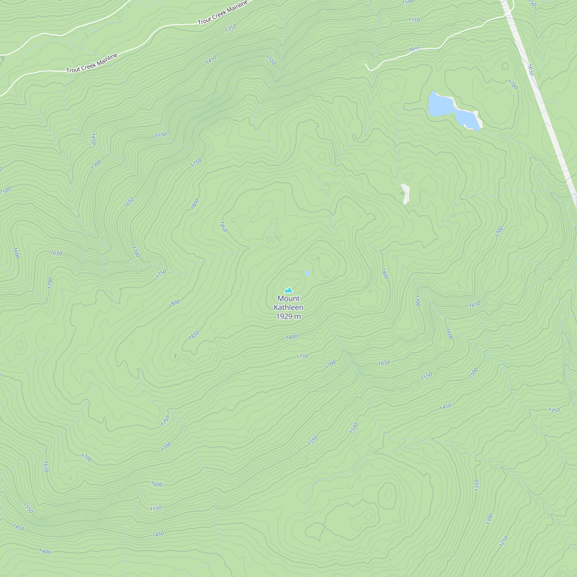Osprey Snowheelers Shelter map