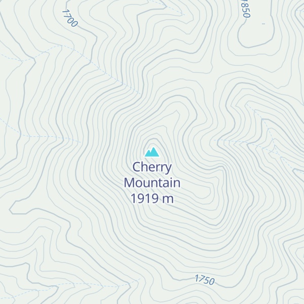 Map of Cherry Mountain
