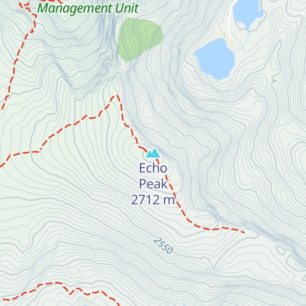 Map of Echo Peak