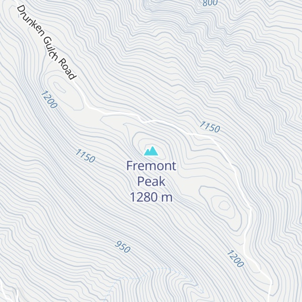 Map of Fremont Peak