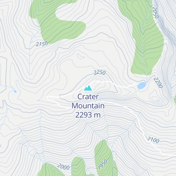 Map of Crater Mountain