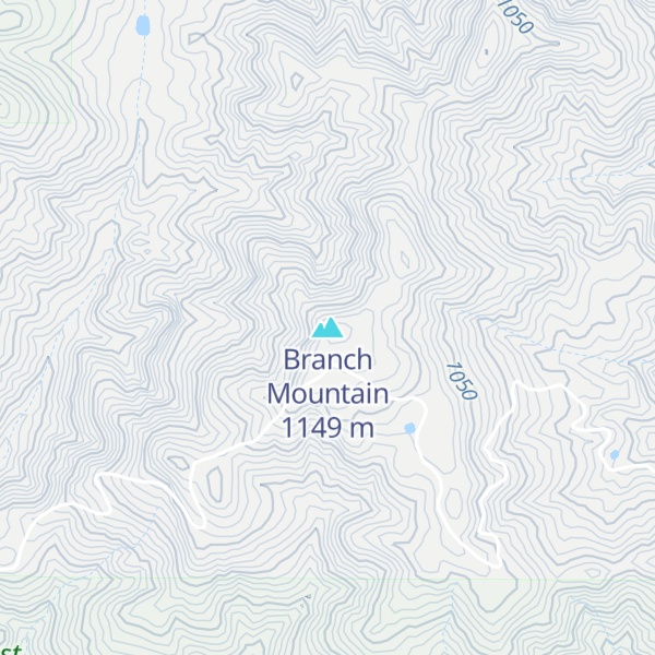 Map of Branch Mountain