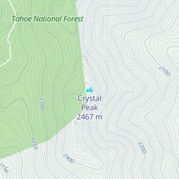 Map of Crystal Peak