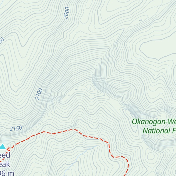Map of Coleman Peak