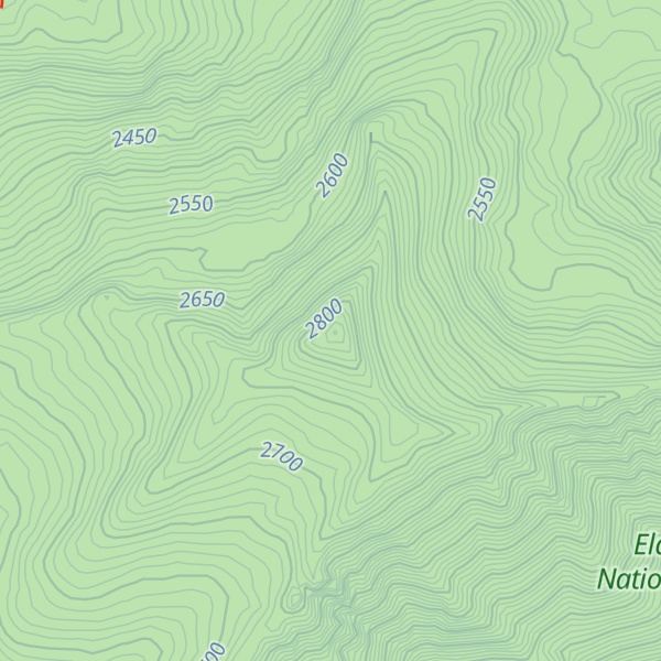 Map of Mokelumne Peak