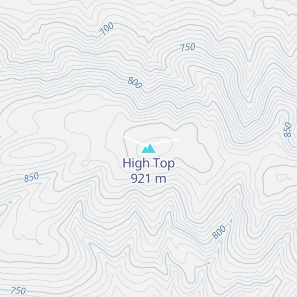 Map of High Top