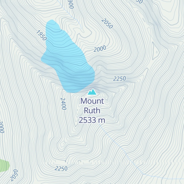 Map of Mount Ruth