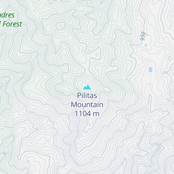 Map of Pilitas Mountain