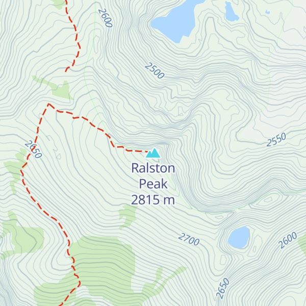 Map of Ralston Peak