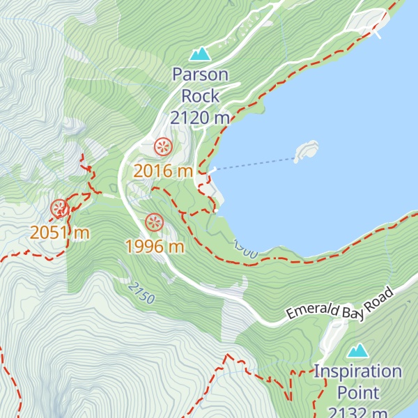 Map of Vikingsholm Visitor Center