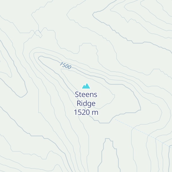 Map of Steens Ridge