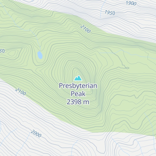 Map of Presbyterian Peak