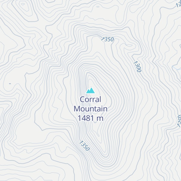 Map of Corral Mountain