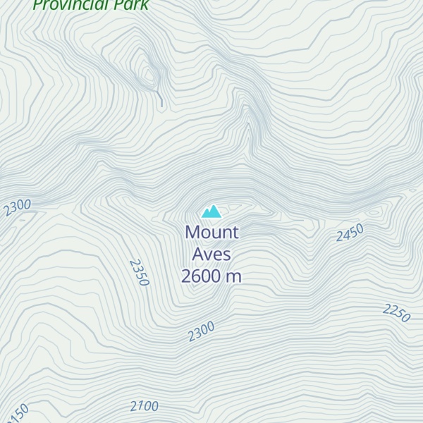 Map of Mount Aves