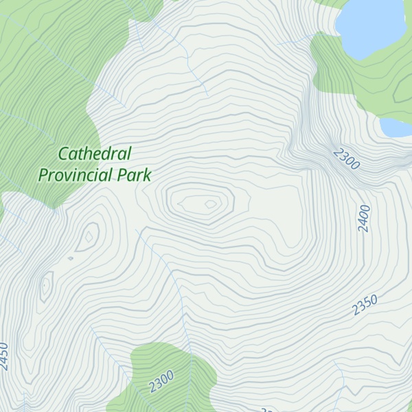 Map of Haystack Mountain