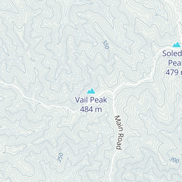 Map of Vail Peak