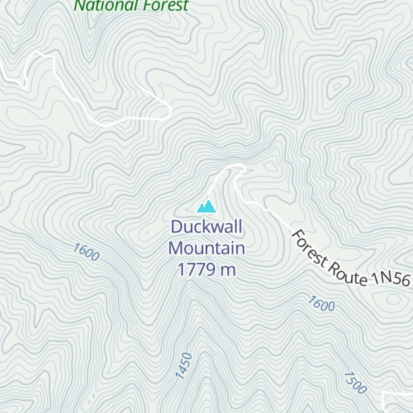 Map of Duckwall Mountain