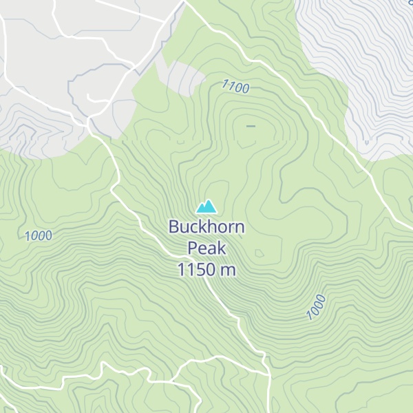 Map of Buckhorn Peak