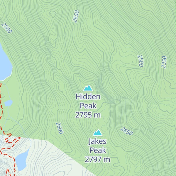 Map of Hidden Peak