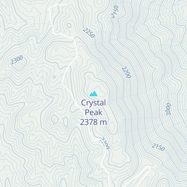 Map of Crystal Peak