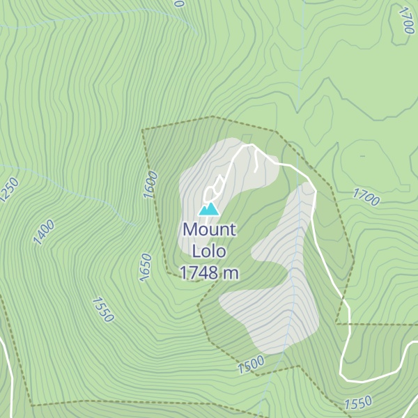 Map of Mount Lolo
