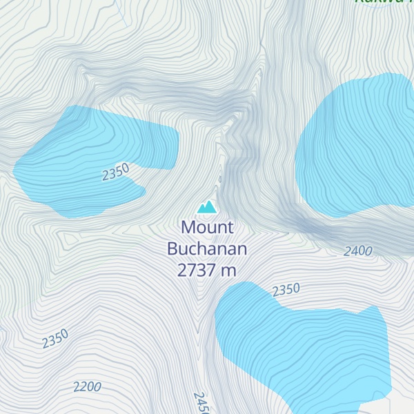 Map of Mount Buchanan