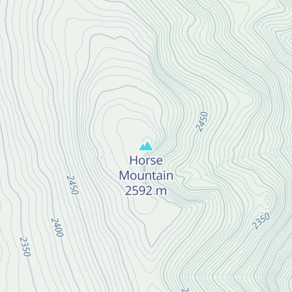 Map of Horse Mountain