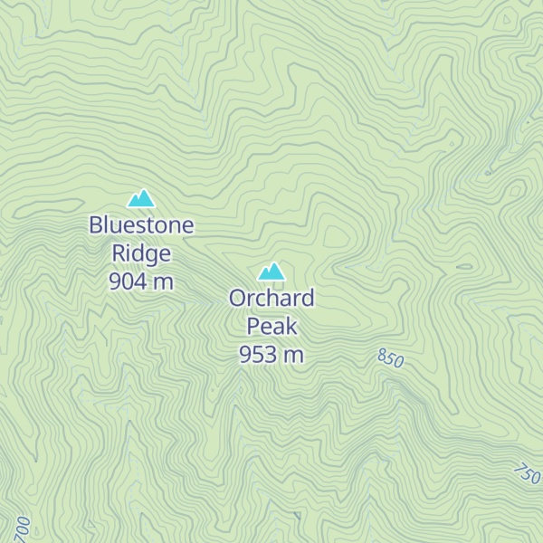 Map of Orchard Peak