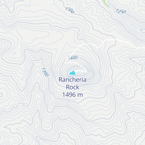 Map of Rancheria Rock