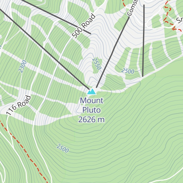 Map of Mount Pluto