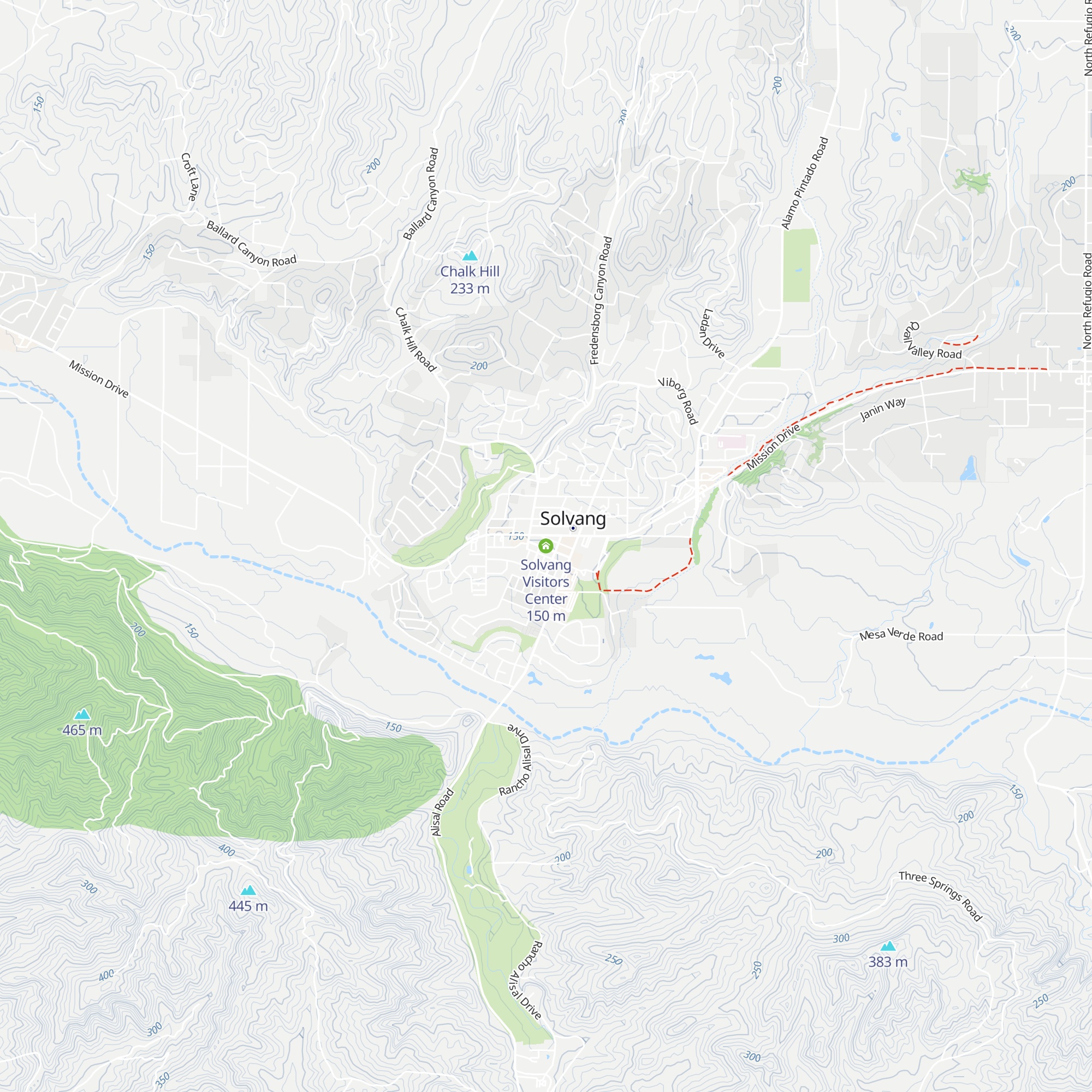 Solvang Visitors Center map