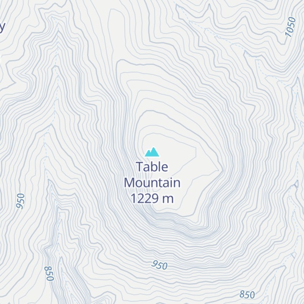 Map of Table Mountain