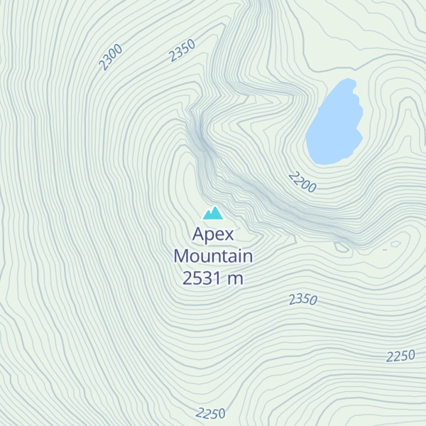 Map of Apex Mountain