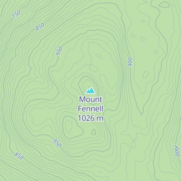 Map of Mount Fennell