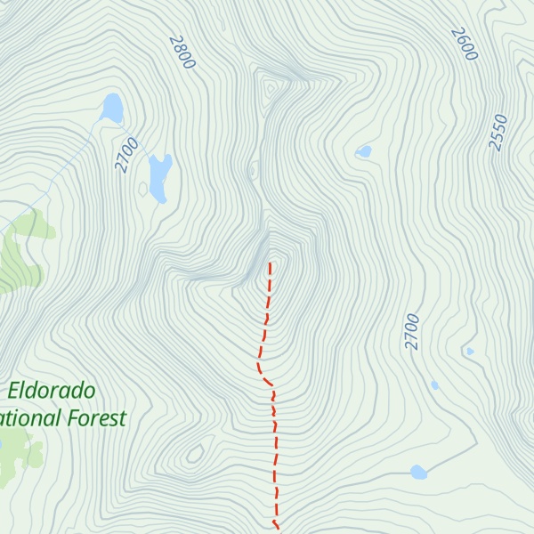 Map of Pyramid Peak