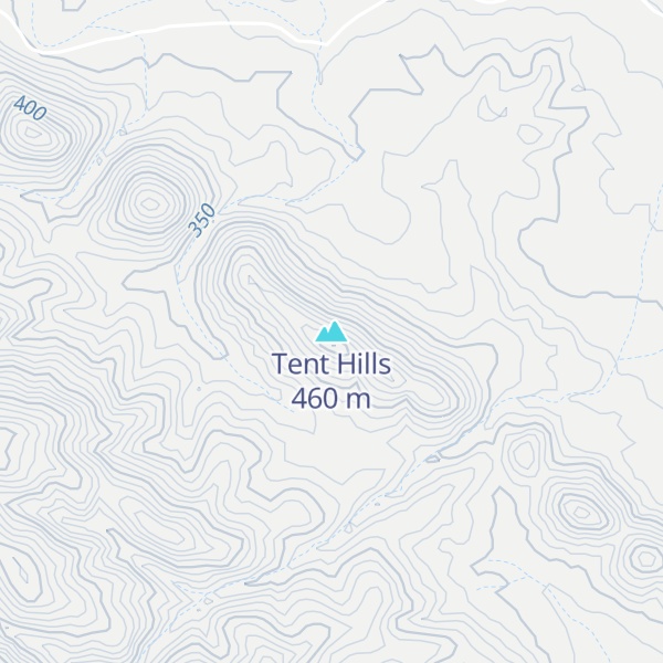 Map of Tent Hills