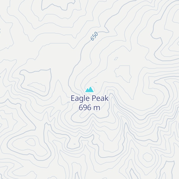 Map of Eagle Peak