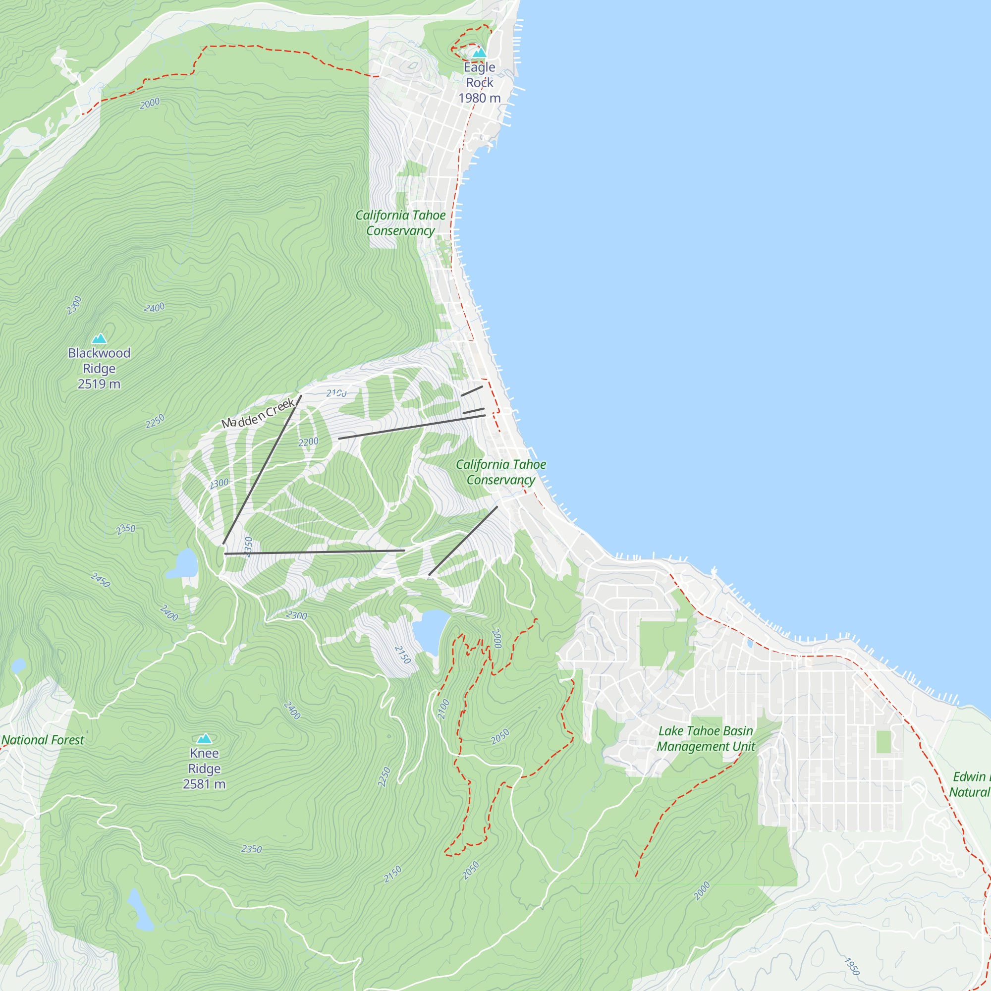 The South Lodge map