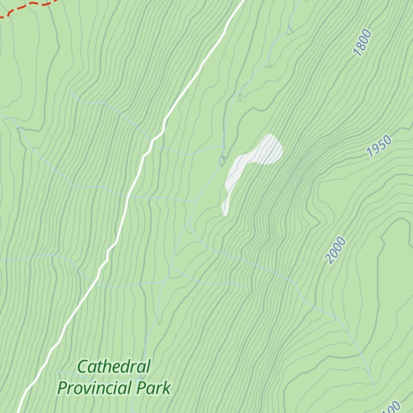 Map of Okanagan Range