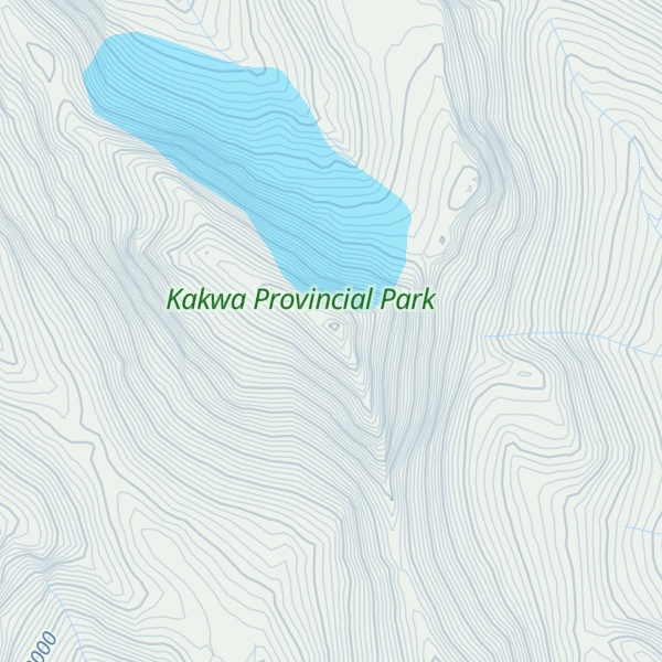 Map of Mount Hanington