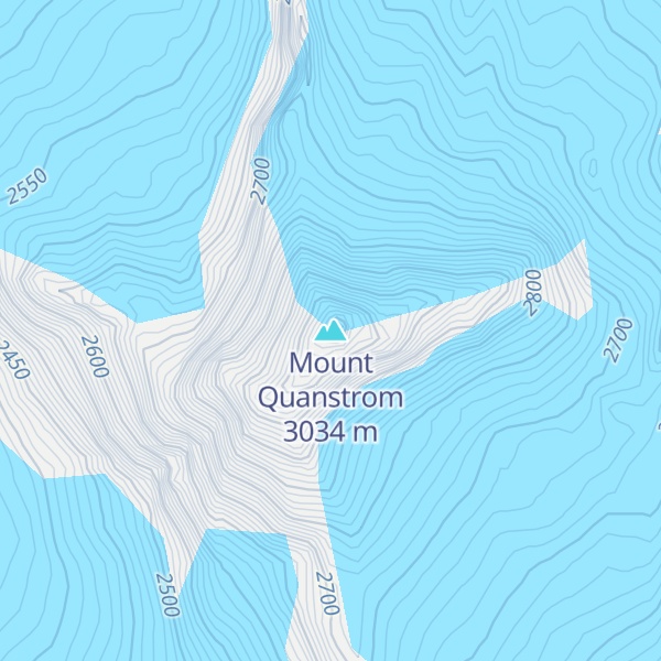 Map of Mount Quanstrom