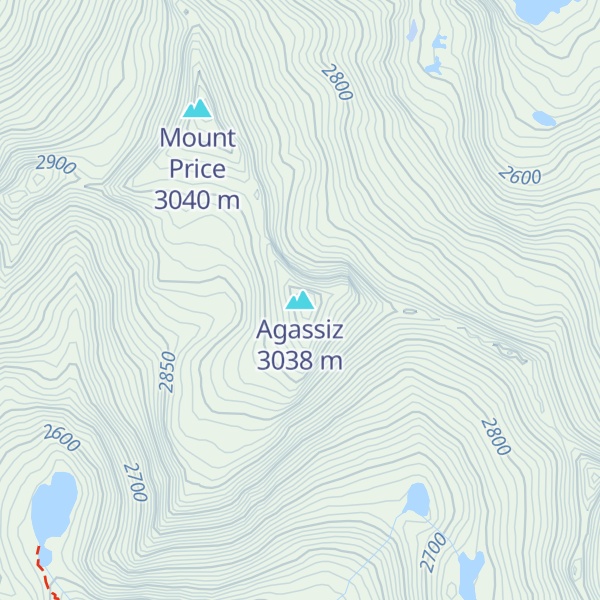 Map of Agassiz