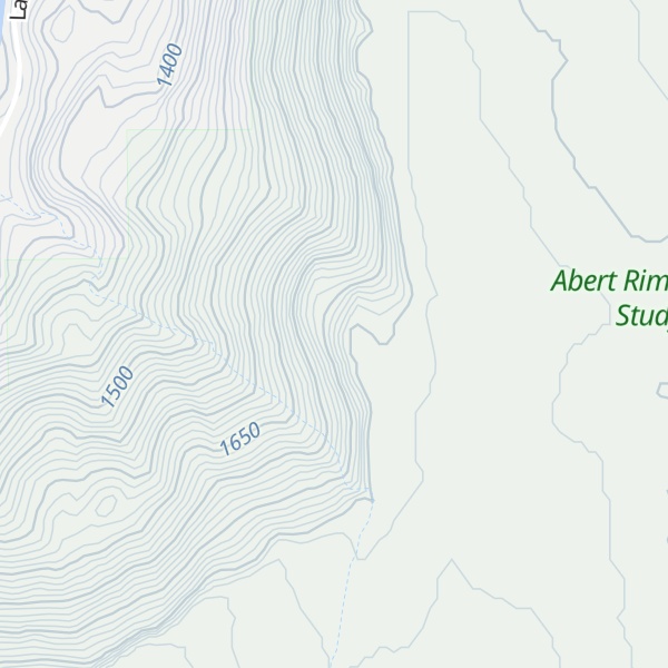 Map of Abert Rim