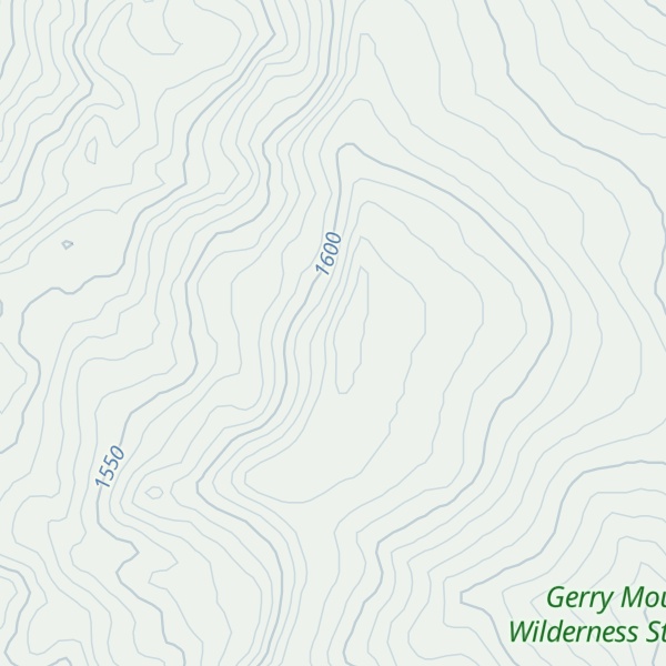 Map of Gerry Mountain