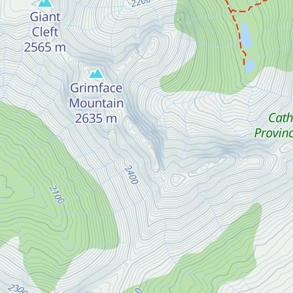 Map of Matriarch Mountain