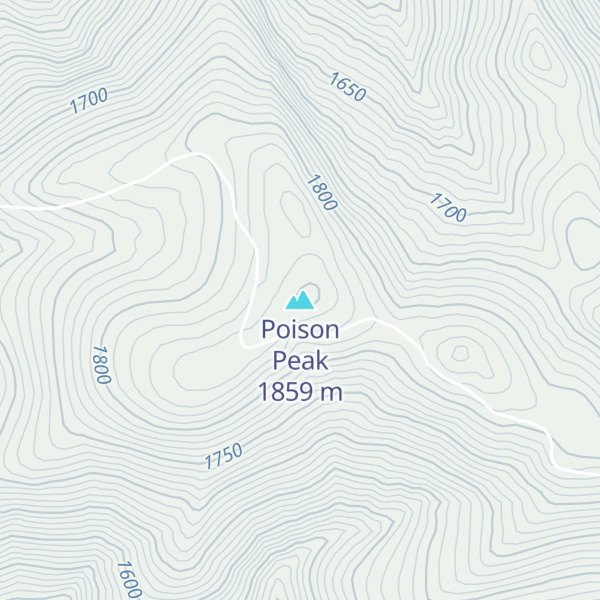 Map of Poison Peak