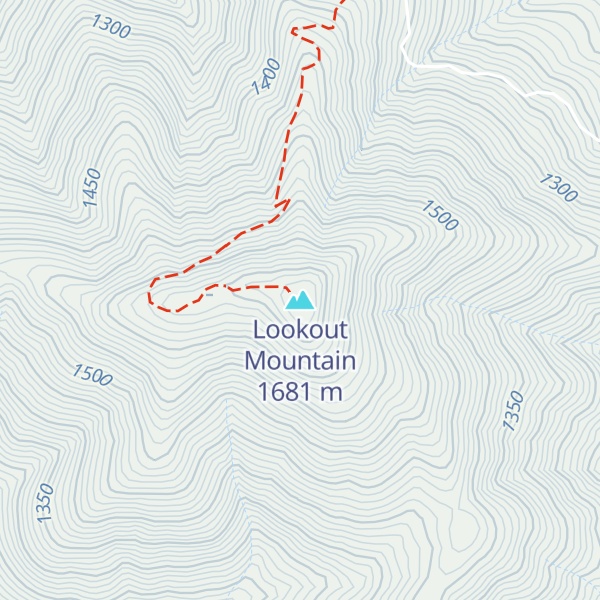 Map of Lookout Mountain