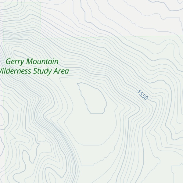 Map of Gerry Mountain - North